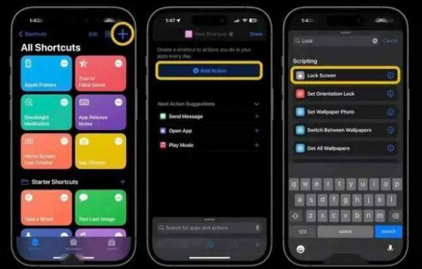 万州苹果14锁屏维修店分享iPhone14升级iOS16.4后如何创建锁屏快捷方式 