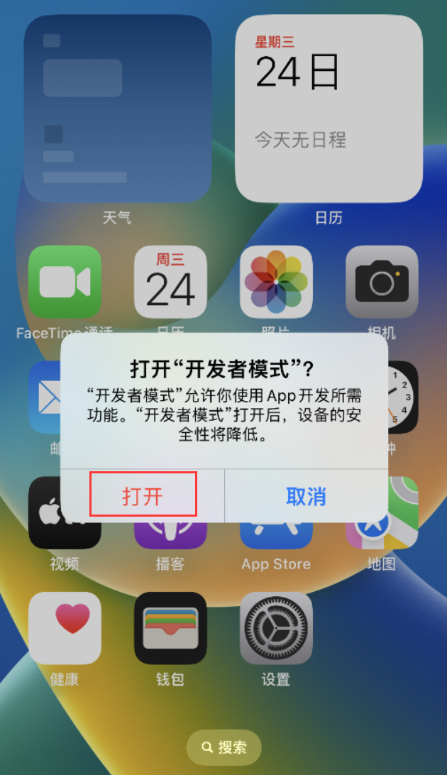 万州苹果手机维修分享如何打开开发者模式 